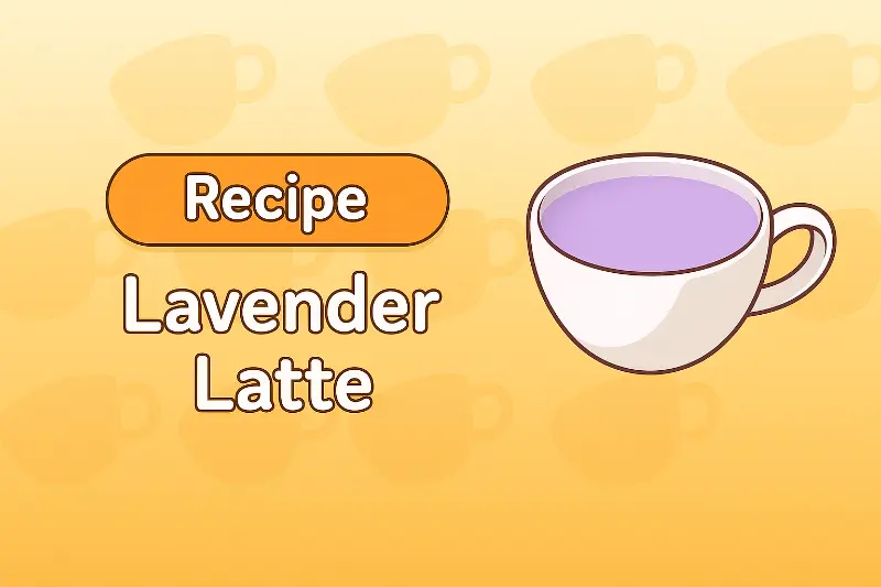 Lavender Latte - Elegant lavender-infused latte with floral notes and smooth texture.