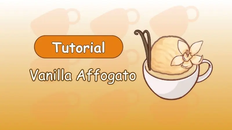 Vanilla Affogato - Classic Italian dessert with vanilla ice cream and hot espresso.